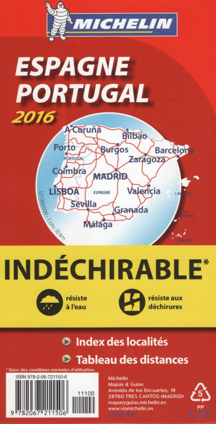 Mapa de España impermeable