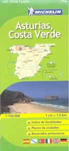 Mapa michelín Asturias, Costa Verde